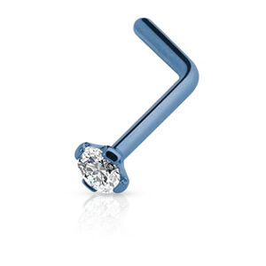 Šperky4U Piercing do nosu, světle modrá barva - N01051-LB