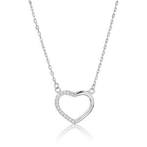 NUBIS® Střibrný náhrdelník srdce - NB-2388