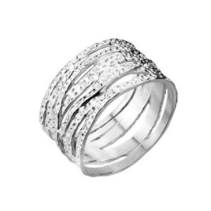 Šperky4U Ocelový prsten tepaný - velikost 55 - OPR1945-55