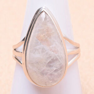 Měsíční kámen duhový prsten stříbro Ag 925 R3439 - 59 mm (US 9), 7,4 g