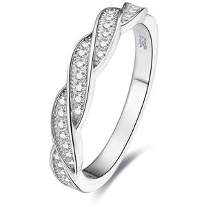 Beneto Stříbrný prsten s krystaly AGG184 50 mm