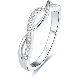 Beneto Stříbrný prsten s krystaly AGG190 56 mm