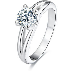 Beneto Stříbrný prsten s krystaly AGG198 52 mm