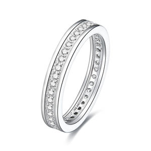 Beneto Stříbrný prsten se zirkony AGG26 54 mm