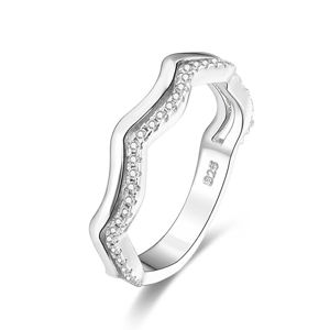 Beneto Stříbrný prsten se zirkony AGG328 62 mm