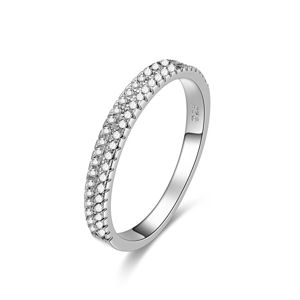 Beneto Stříbrný prsten se zirkony AGG337 50 mm