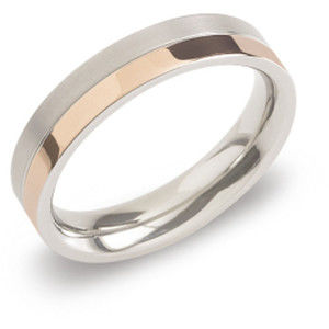 Boccia Titanium Pozlacený titanový snubní prsten 0129-07 61 mm