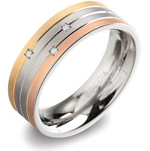 Boccia Titanium Titanový prsten s brilianty 0135-02 53 mm