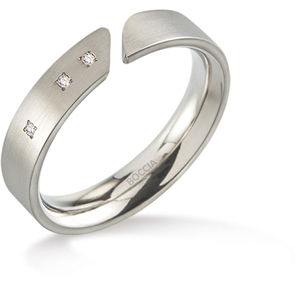 Boccia Titanium Titanový prsten s diamanty 0140-02 56 mm