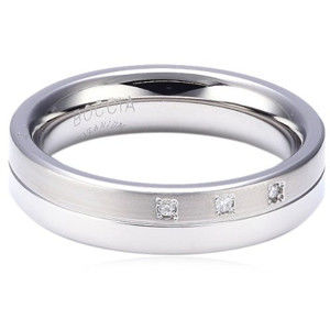 Boccia Titanium Titanový snubní prsten s diamanty 0129-03 54 mm