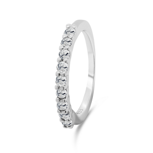 Brilio Silver Slušivý stříbrný prsten s barevnými zirkony RI063Wa 54 mm