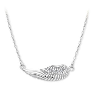 Brilio Silver Stříbrný náhrdelník s křídlem naležato 476 001 00116 04 - 2,25 g