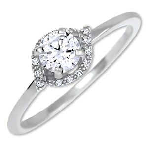 Brilio Silver Stříbrný zásnubní prsten 426 001 00531 04 50 mm
