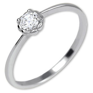 Brilio Silver Stříbrný prsten s krystalem 426 001 00538 04 51 mm