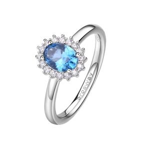 Brosway Stříbrný prsten ve stylu Kate Fancy Freedom Blue FFB70 50 mm