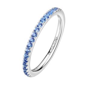 Brosway Třpytivý stříbrný prsten Fancy Freedom Blue FFB65 52 mm