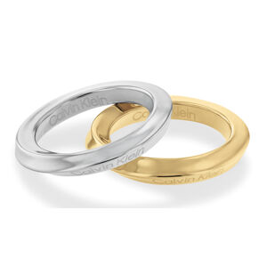 Calvin Klein Elegantní souprava ocelových prstenů Sculptural 35000330 58 mm