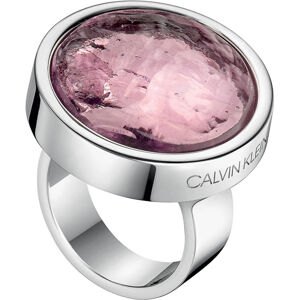 Calvin Klein Mosazný prsten s fialovým broušeným sklem Charisma KJANVR02010 57 mm
