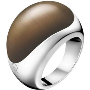 Calvin Klein Ocelový prsten s kamenem Ellipse KJ3QCR0201 52 mm
