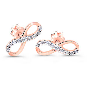 Cutie Diamonds Elegantní náušnice z růžového zlata s brilianty ve tvaru nekonečna DZ60149-30-00-X-4