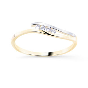 Cutie Diamonds Krásný bicolor prsten ze zlata s brilianty DZ8026-00-X-1 62 mm