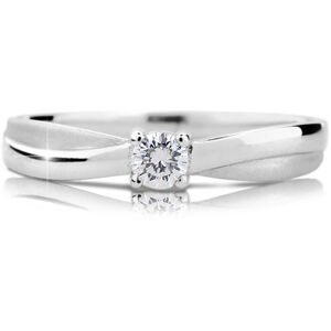 Cutie Diamonds Luxusní zásnubní prsten z bílého zlata s briliantem DZ6817-1906-00-X-2 54 mm
