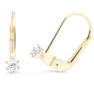 Cutie Diamonds Minimalistické náušnice ze žlutého zlata s brilianty DZ8020-55-00-X-1