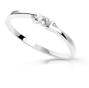 Cutie Diamonds Minimalistický prsten z bílého zlata s brilianty DZ6714-3053-00-X-2 59 mm