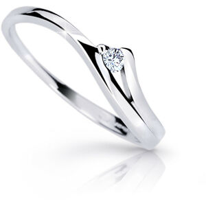 Cutie Diamonds Půvabný prsten z bílého zlata s briliantem DZ6818-1718-00-X-2 60 mm