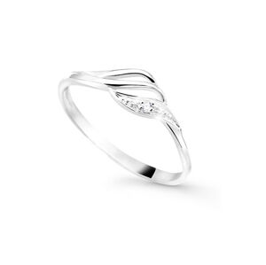 Cutie Diamonds Půvabný prsten z bílého zlata s briliantem DZ8023-00-X-2 48 mm