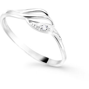 Cutie Diamonds Půvabný prsten z bílého zlata s briliantem DZ8023-00-X-2 52 mm