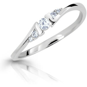Cutie Diamonds Půvabný prsten z bílého zlata s brilianty DZ6720-3054-00-X-2 60 mm