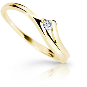 Cutie Diamonds Půvabný prsten ze žlutého zlata s briliantem DZ6818-1718-00-X-1 55 mm