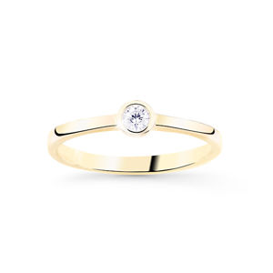 Cutie Jewellery Jemný zlatý třpytivý prsten Z8006-10-X-1 53 mm