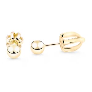 Cutie Jewellery Minimalistické náušnice pecky ze žlutého zlata Z5014-30-X-1