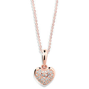 Cutie Jewellery Přívěsek ve tvaru srdce z růžového zlata Z6295-2383-40-10-X-4