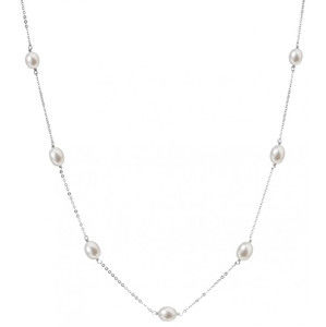Evolution Group Stříbrný náhrdelník s pravými perlami Pavona 22016.1