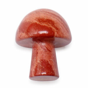 Gua sha na tvář z červeného jaspisu Mushroom - cca 2 cm
