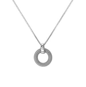 Hot Diamonds Elegantní stříbrný náhrdelník s diamantem Forever DP899 (řetízek, přívěsek)
