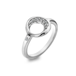 Hot Diamonds Elegantní stříbrný prsten s briliantem a topazy Celestial DR232 52 mm