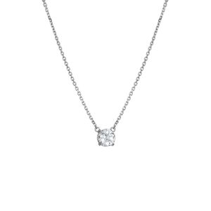Hot Diamonds Jemný stříbrný náhrdelník s topazem a diamantem Tender DN167