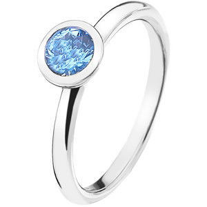 Hot Diamonds Stříbrný prsten Emozioni Scintilla Blue Peace ER022 54 mm