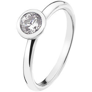 Hot Diamonds Stříbrný prsten Emozioni Scintilla Clear Innocence ER018 56 mm