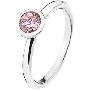 Hot Diamonds Stříbrný prsten Emozioni Scintilla Pink Compassion ER017 52 mm