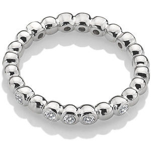 Hot Diamonds Třpytivý stříbrný prsten Emozioni ER024 52 mm