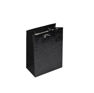 JK Box Dárková papírová taška černá CR-8/A25