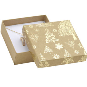 JK Box Vánoční dárková krabička na náušnice KX-5/AU