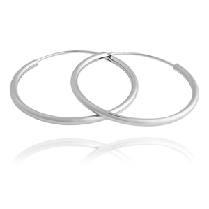 JVD Nestárnoucí stříbrné kruhové náušnice SVLE0208XD500 4,5 cm