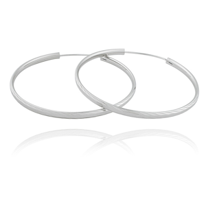 JVD Stříbrné náušnice kruhy SVLE0217XD500 2,5 cm