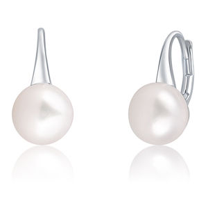 JwL Luxury Pearls Jemné stříbrné náušnice s pravou perlou JL0643